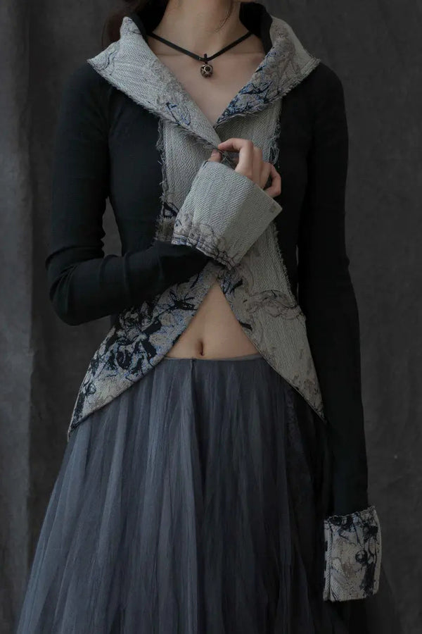 MARC LE BIHAN (patterned stretch jacket) 22907